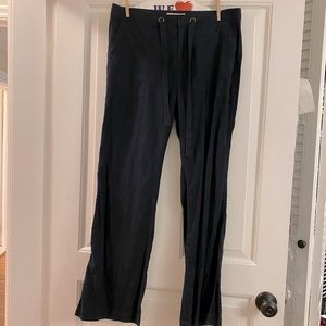 Banana Republic navy blue lightweight linen pants